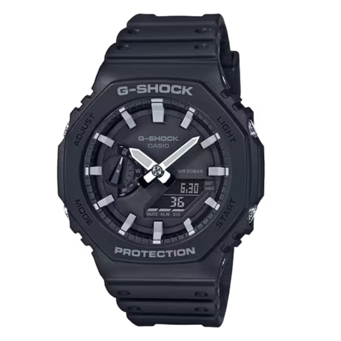 Casio G-shock GA-2100-1A GA2100-1A GA-2100-1 Carbon Core Digital Analog Watch - Skywatches