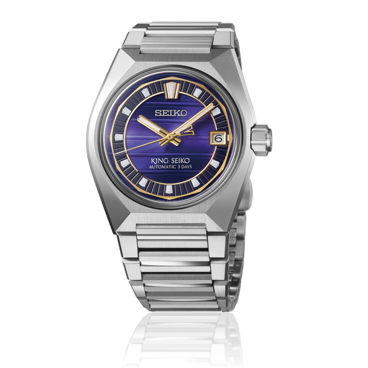 King Seiko VANAC SLA083J1 SLA083 Automatic Tokyo Twilight Purple Dial Watch