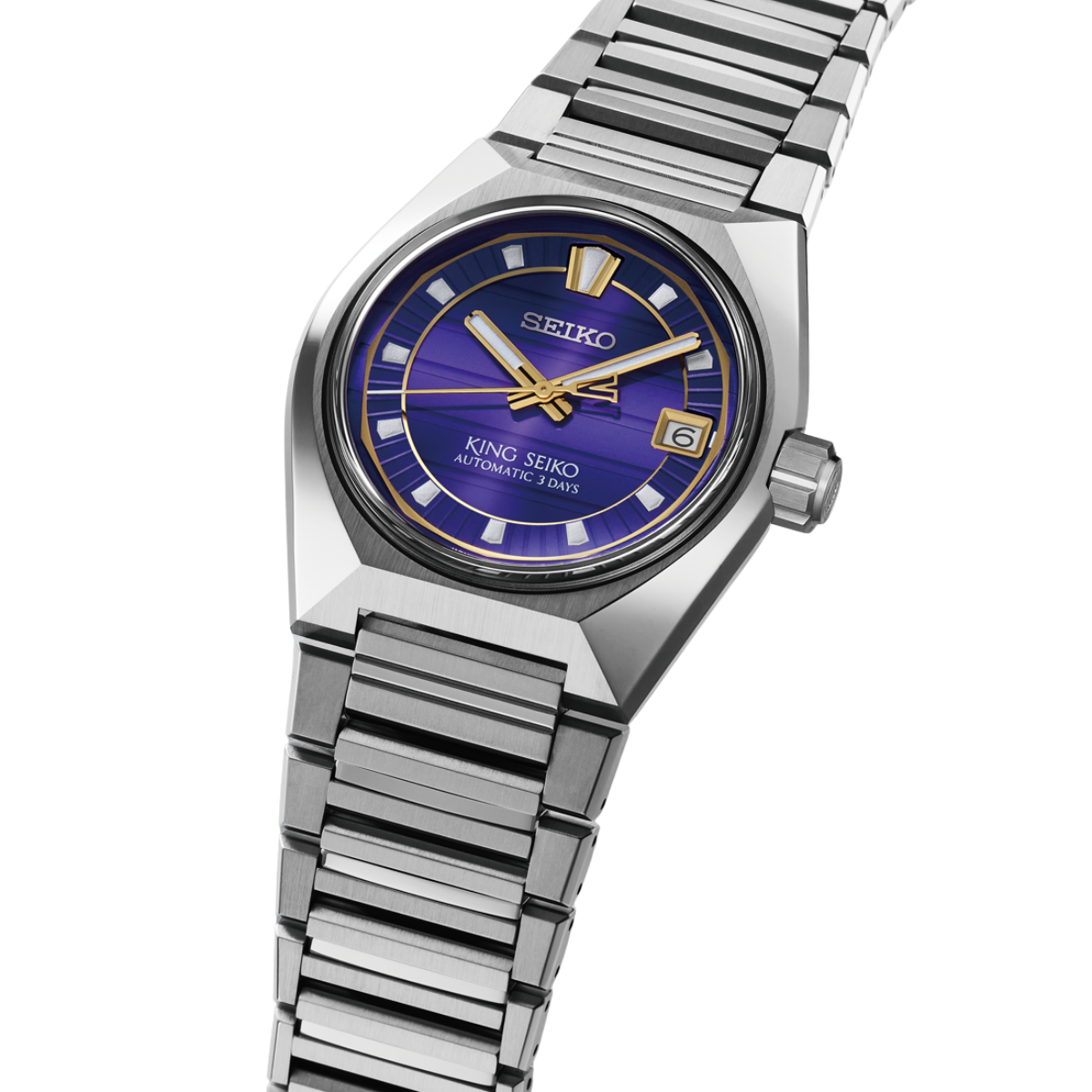 King Seiko VANAC SLA083J1 SLA083 Automatic Tokyo Twilight Purple Dial Watch