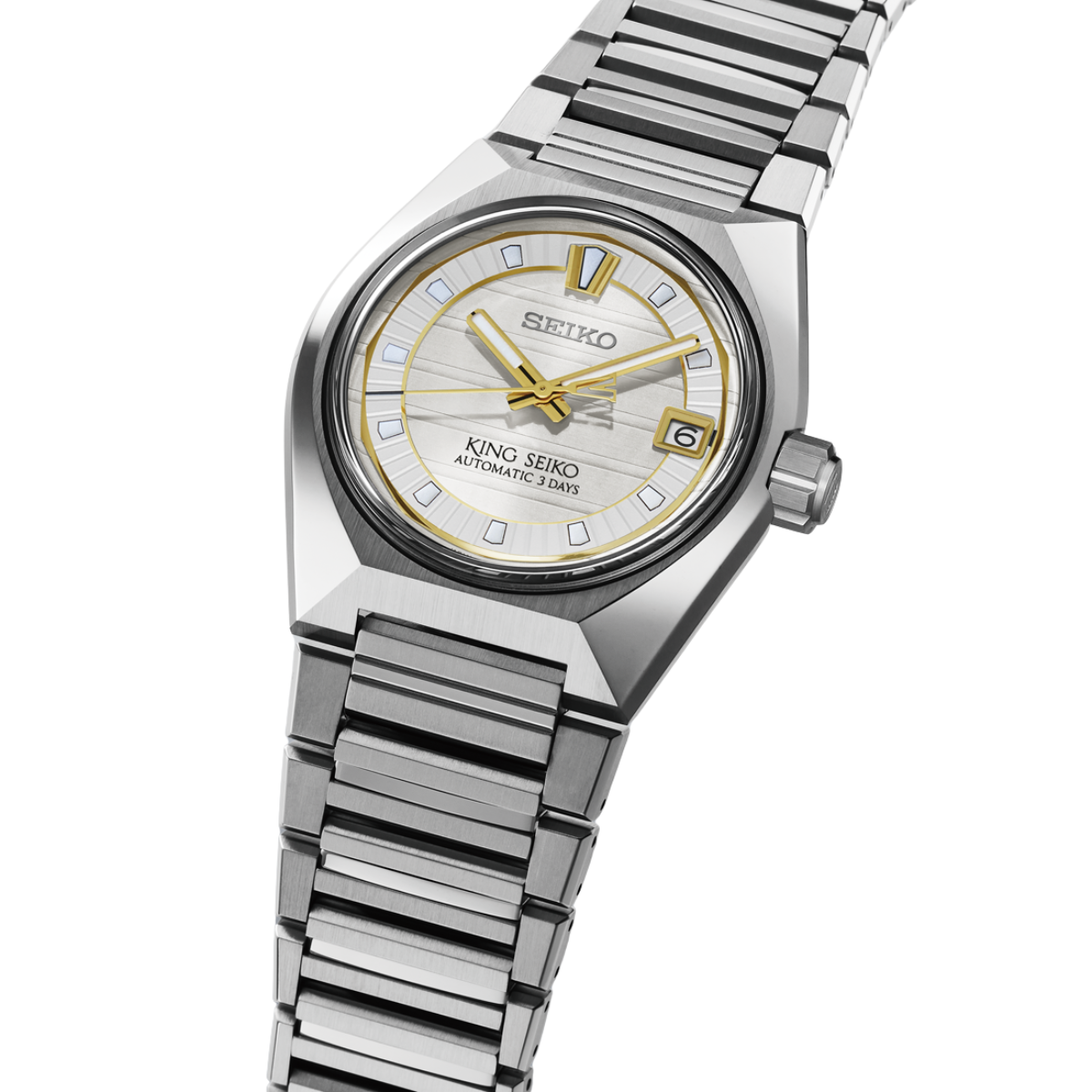 King Seiko VANAC SLA087J1 SLA087 Automatic Tokyo Sunrise Silver Dial Watch