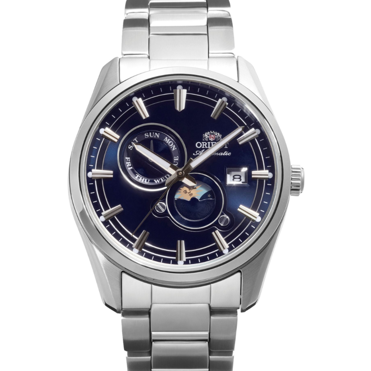 Orient Contemporary "Stretto" Sun and Moon Automatic RA-AK0315L Watch