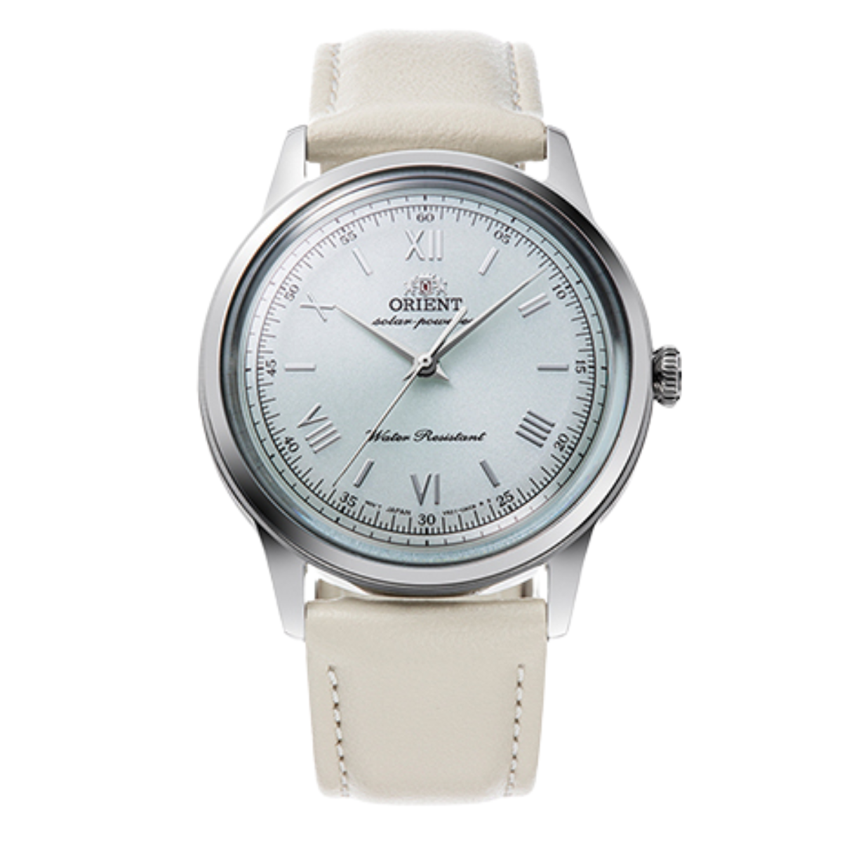 Orient Bambino 38MM RA-WK0002E Classic Quartz Pale Green Dial Leather Watch