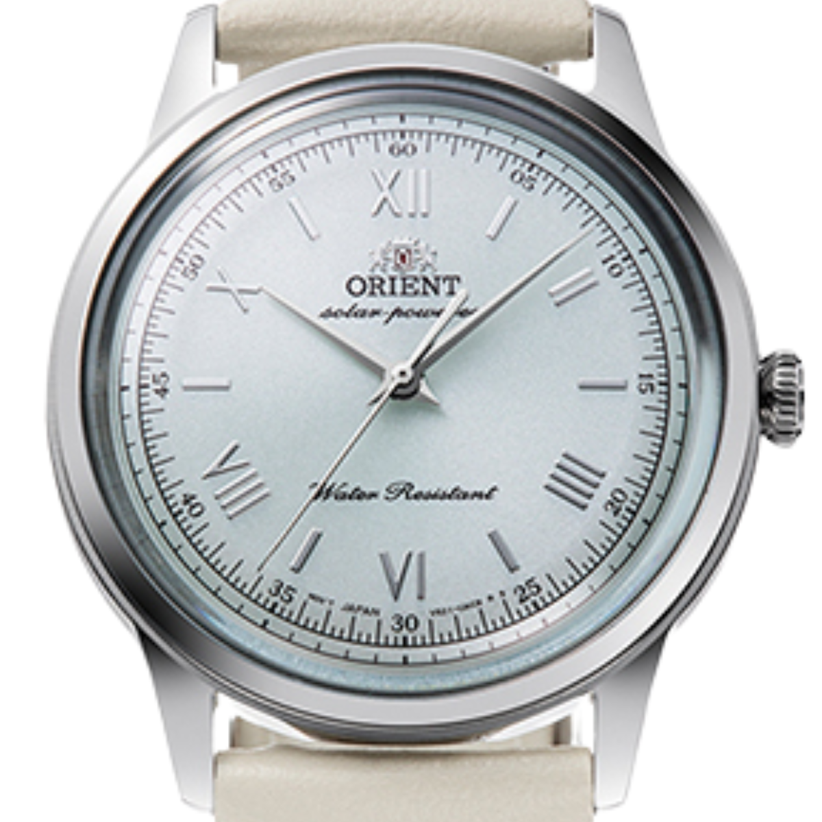Orient Bambino 38MM RA-WK0002E Classic Quartz Pale Green Dial Leather Watch