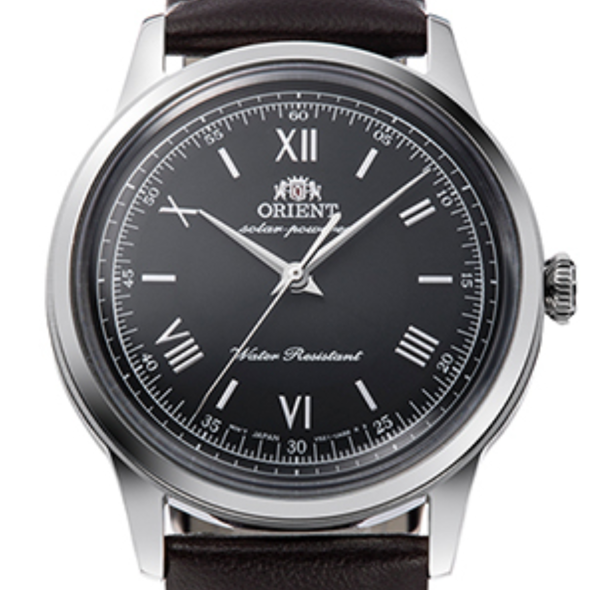 Orient Bambino 38MM RA-WK0004L Classic Black Dial Quartz Leather Watch
