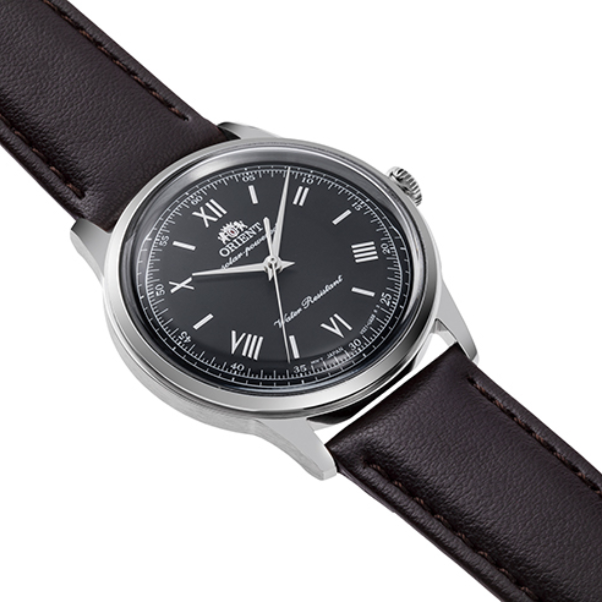 Orient Bambino 38MM RA-WK0004L Classic Black Dial Quartz Leather Watch