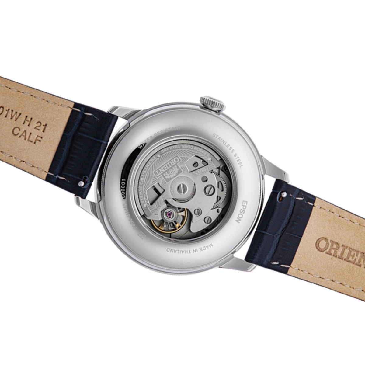 Orient Bambino Sun & Moon RA-AK0806L 75th Anniversary Mechanical Leather Watch