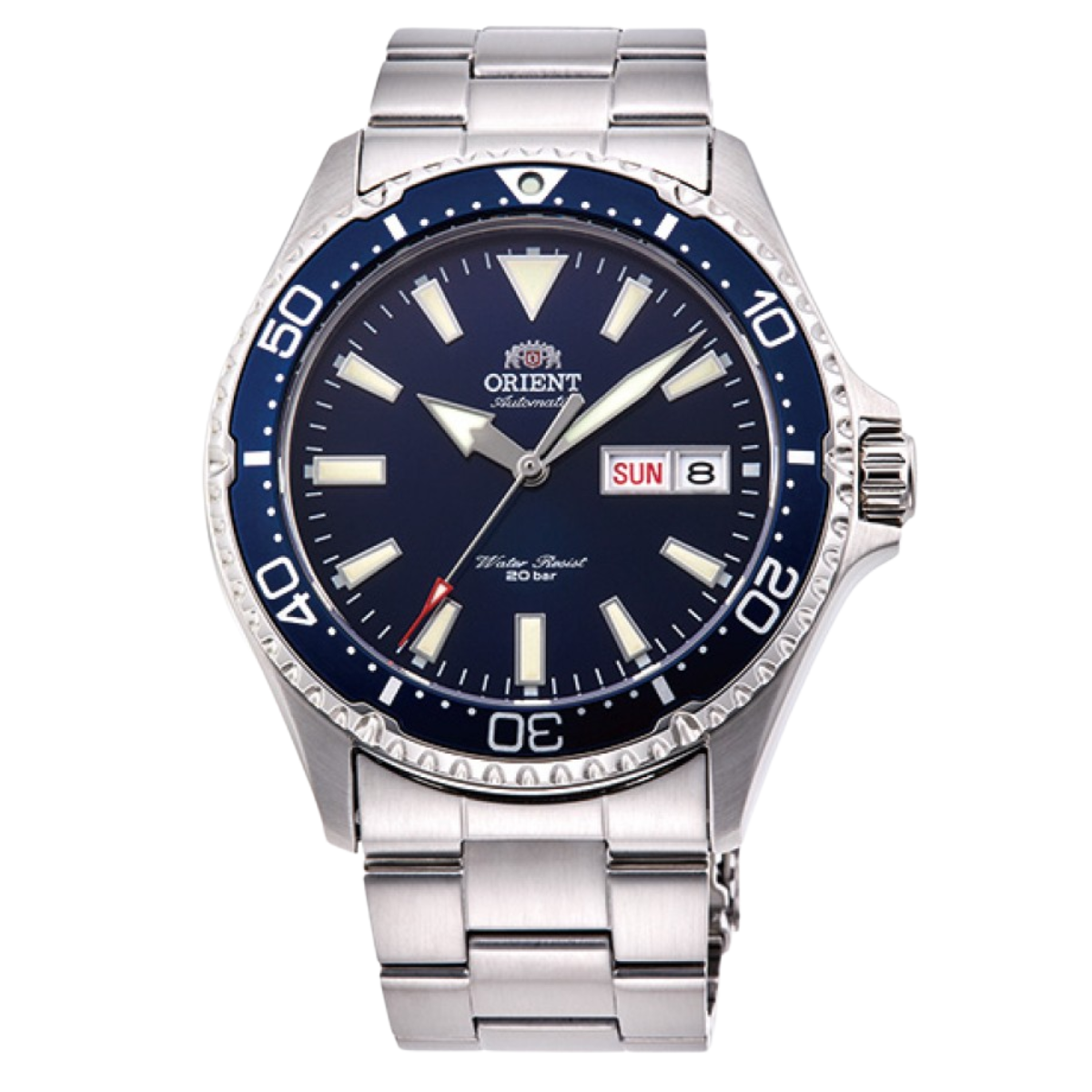 Orient Mako 3 Sports RN-AA0002L Mechanical Blue Dial Diving Mens Watch