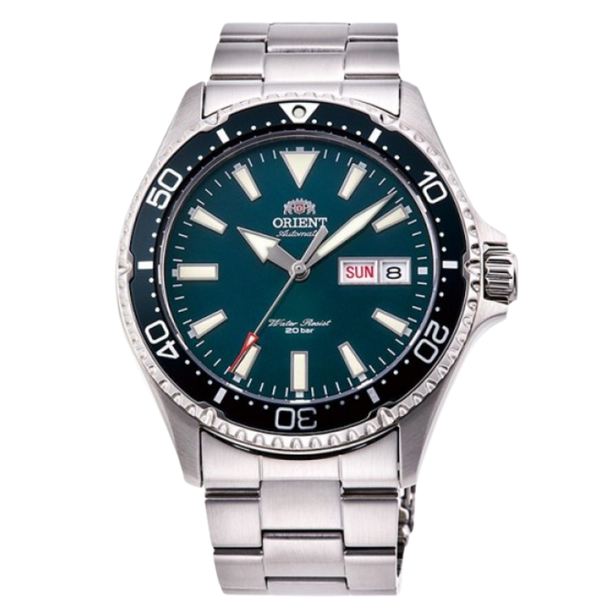 Orient Mako 3 Sports RN-AA0808E Mechanical Green Dial Diving Mens Watch