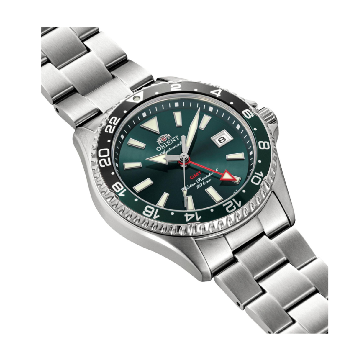 Orient RA-BC0002E Mako GMT Green Dial Automatic Watch