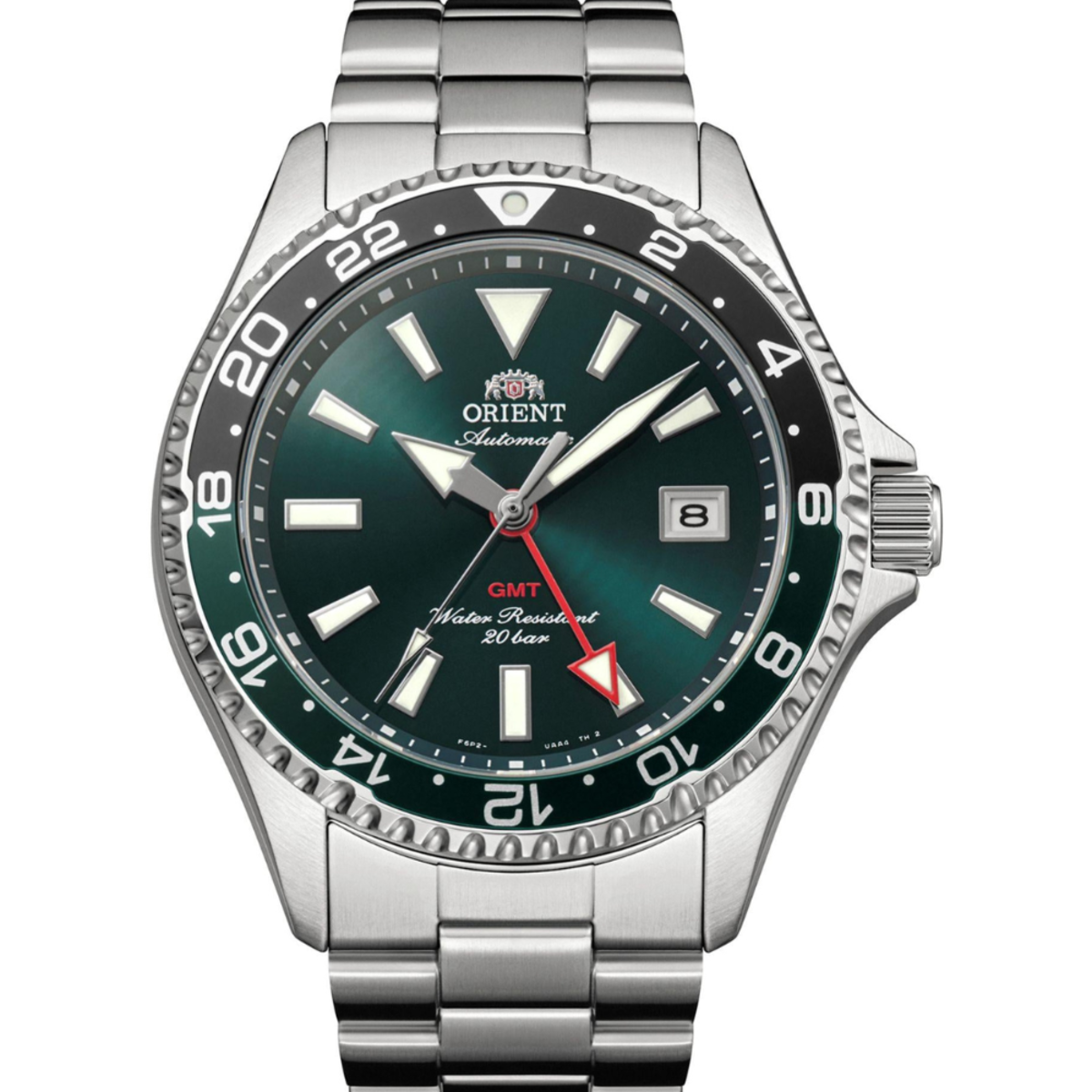 Orient RA-BC0002E Mako GMT Green Dial Automatic Watch