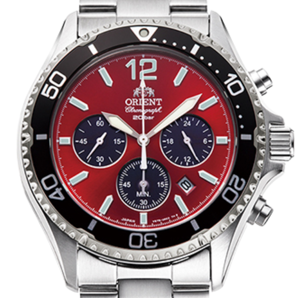 Orient Mako Solar Powered RA-TX0207R Chronograph Sports Diver 200m Watch