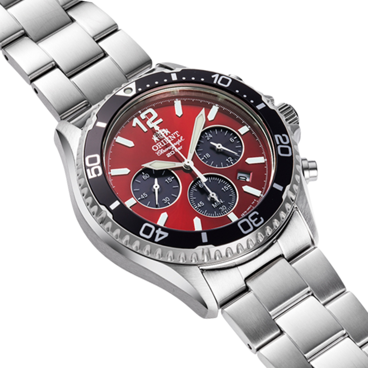 Orient Mako Solar Powered RA-TX0207R Chronograph Sports Diver 200m Watch
