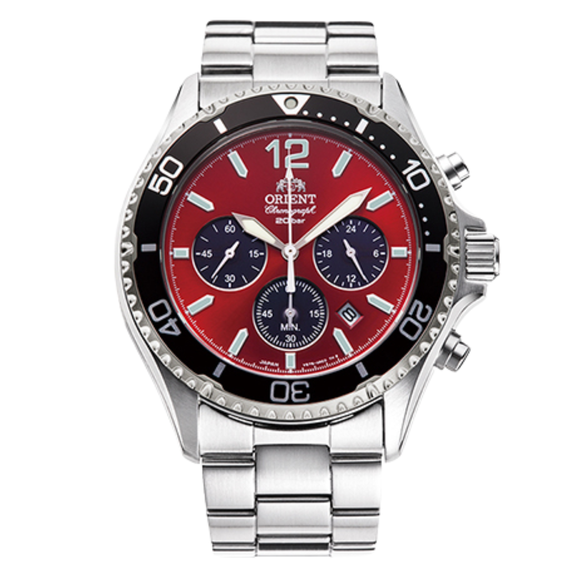 Orient Mako Solar Powered RA-TX0207R Chronograph Sports Diver 200m Watch