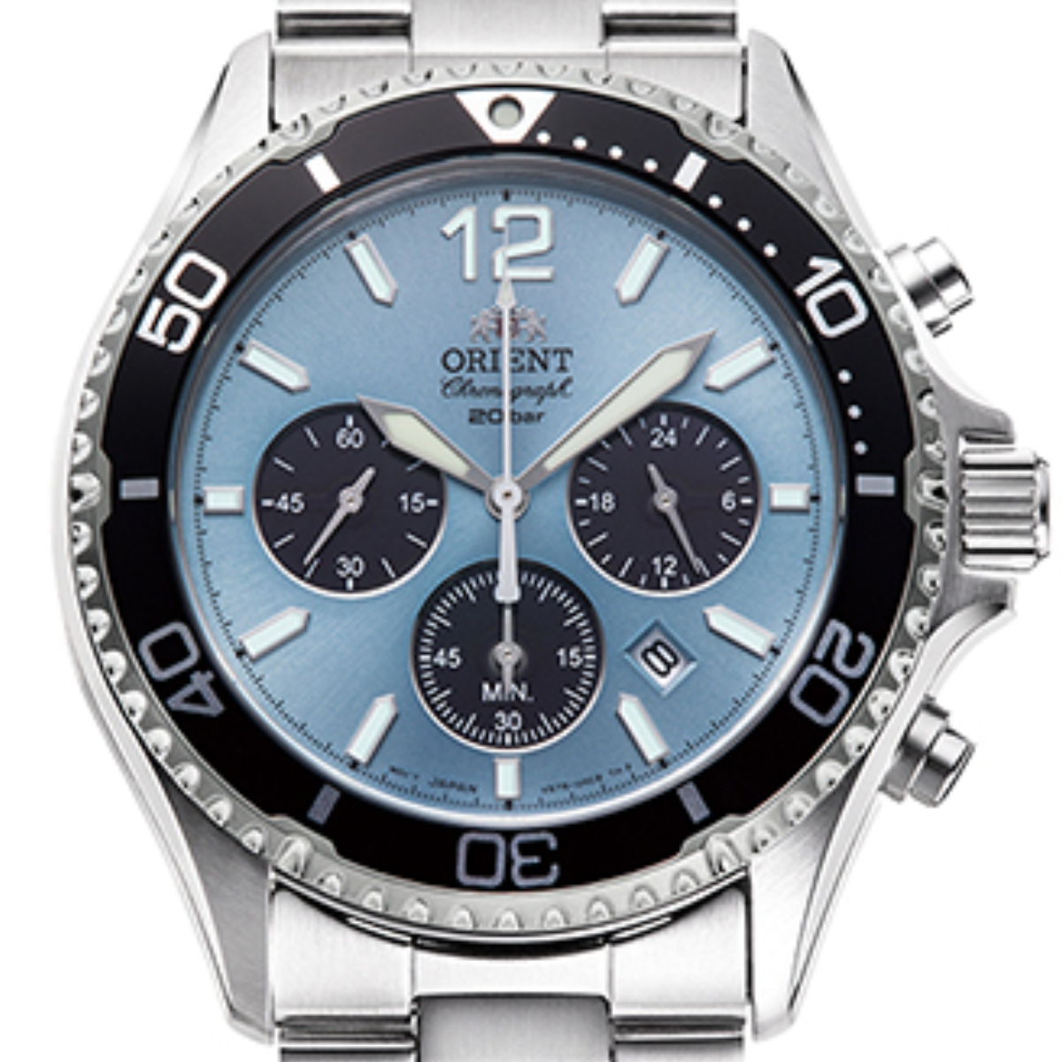 Orient Mako Solar Powered RA-TX0206L Chronograph Sports Diver 200m Watch
