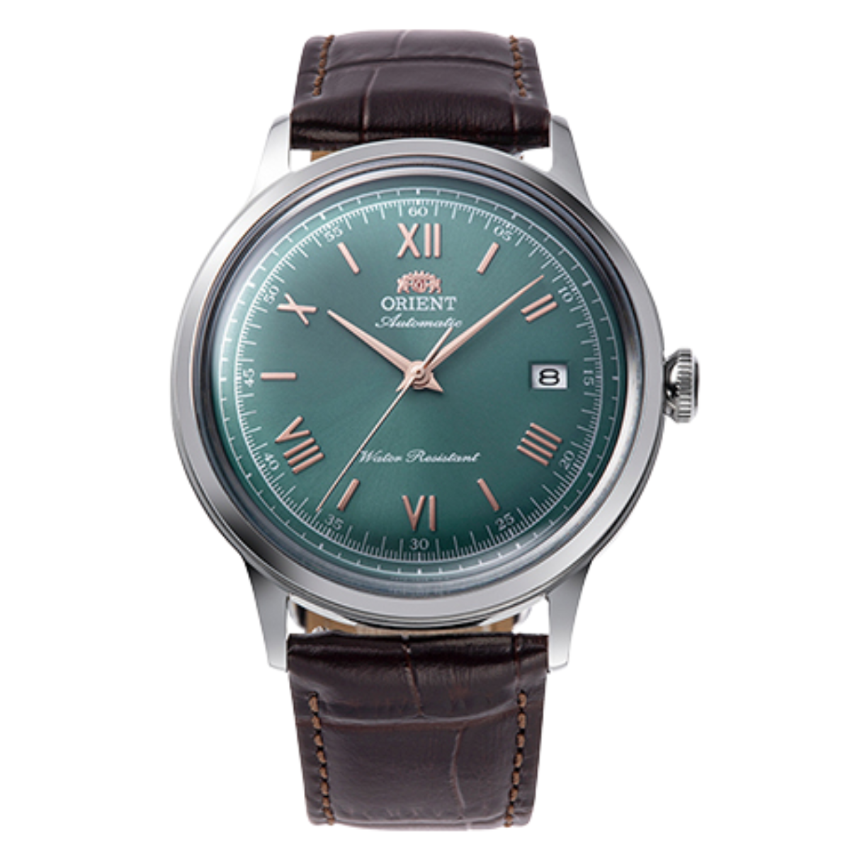 Orient Bambino Version 2 40.5mm RA-AC0023E Classic Green Dial Leather Watch