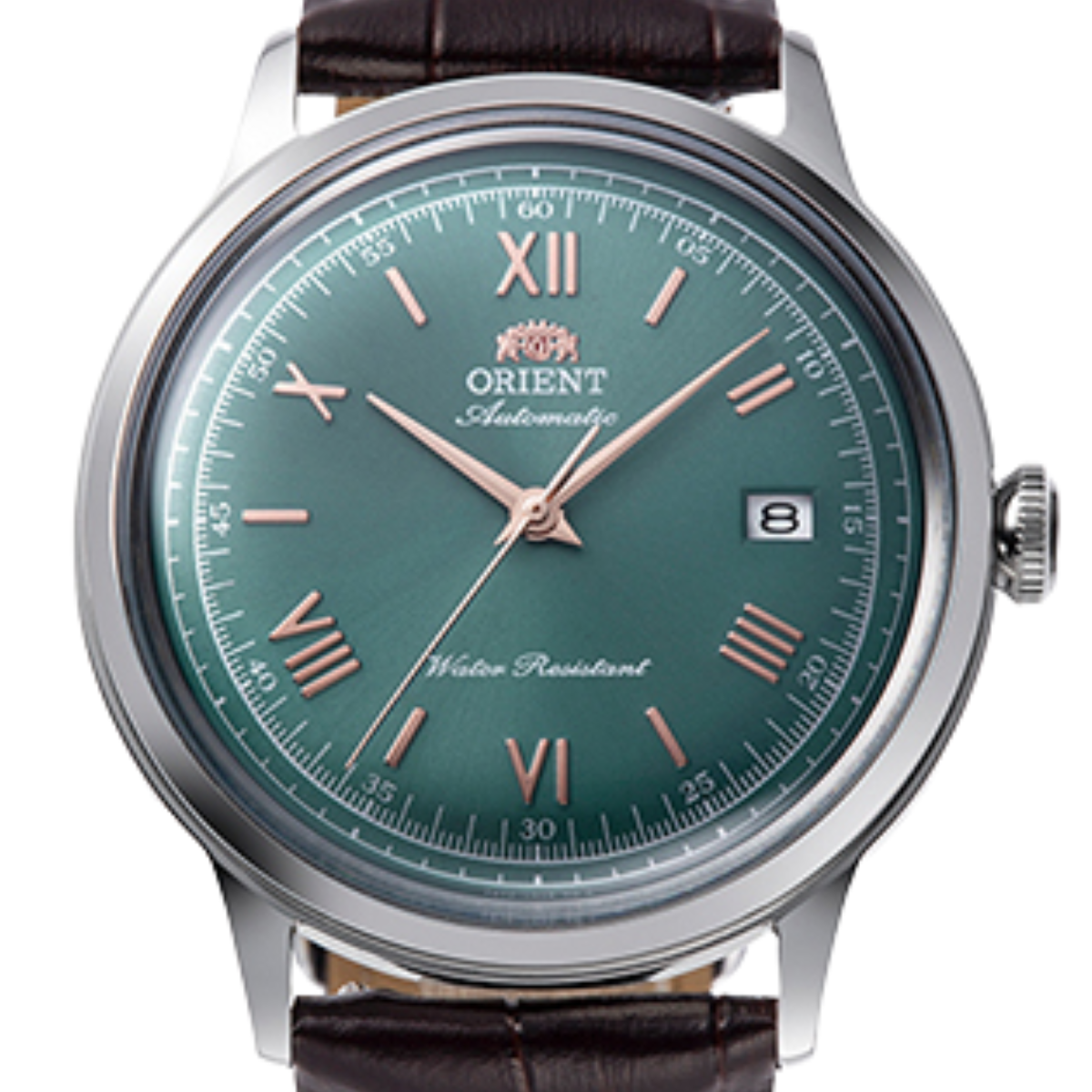 Orient Bambino Version 2 40.5mm RA-AC0023E Classic Green Dial Leather Watch