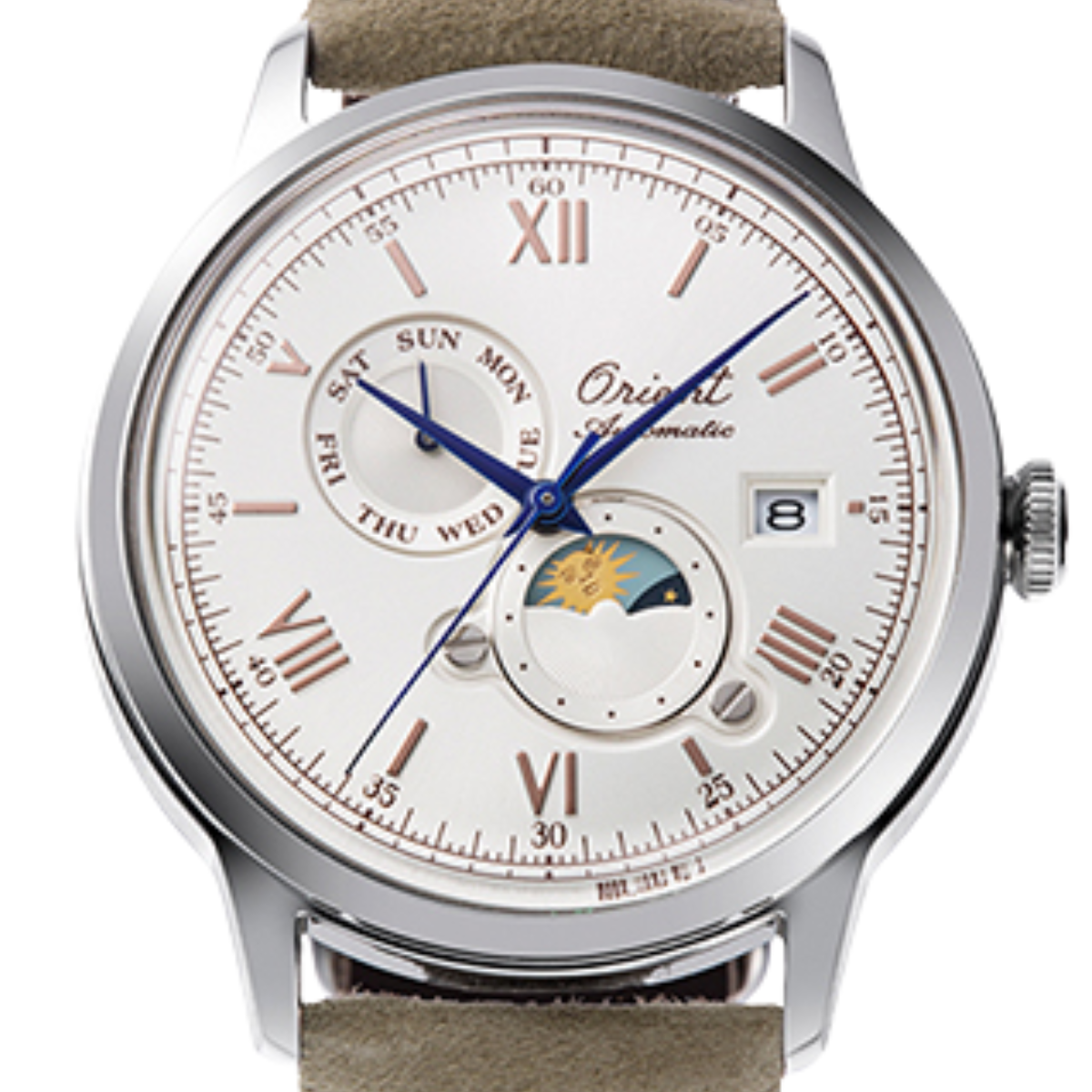 Orient Bambino Sun Moon RA-AK0808S Limited Edition 75th Anniversary Mens Watch