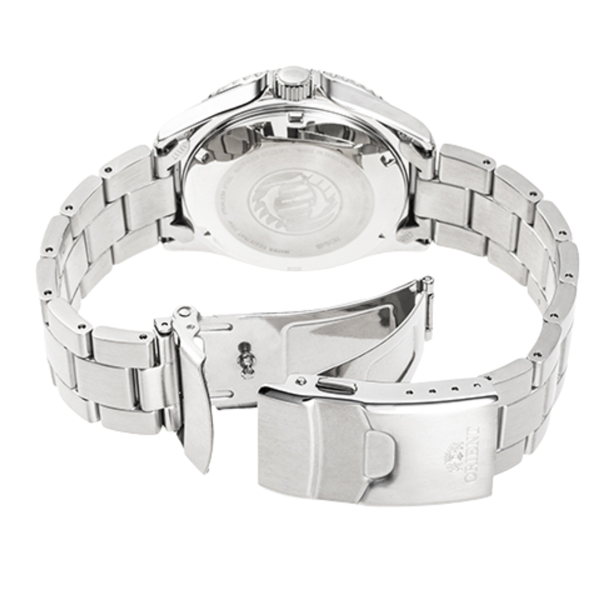 Orient Automatic Gray Gradient Dial RN-AA0810N Diving Mens Spots Watch