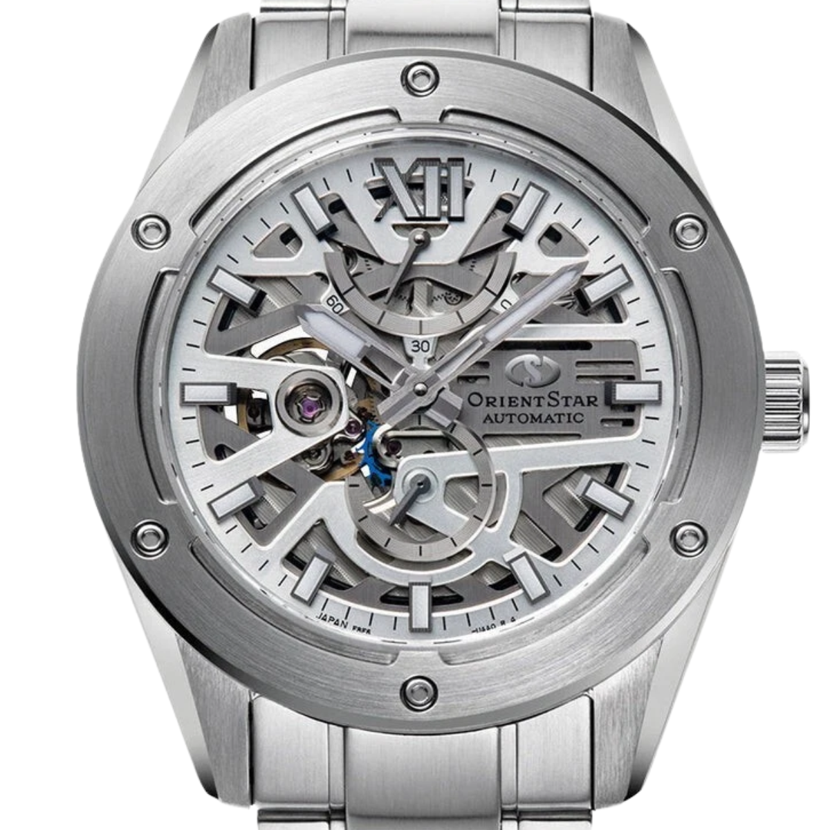 Orient Star Automatic Skeleton White Dial Power Reserve RK-BZ0001S