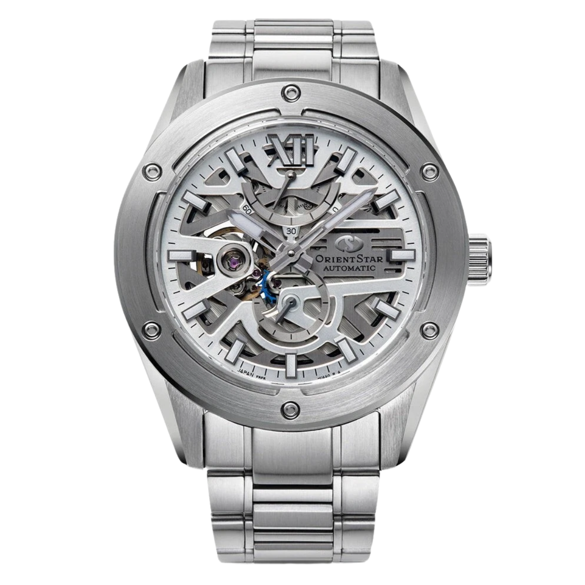 Orient Star Automatic Skeleton White Dial Power Reserve RK-BZ0001S