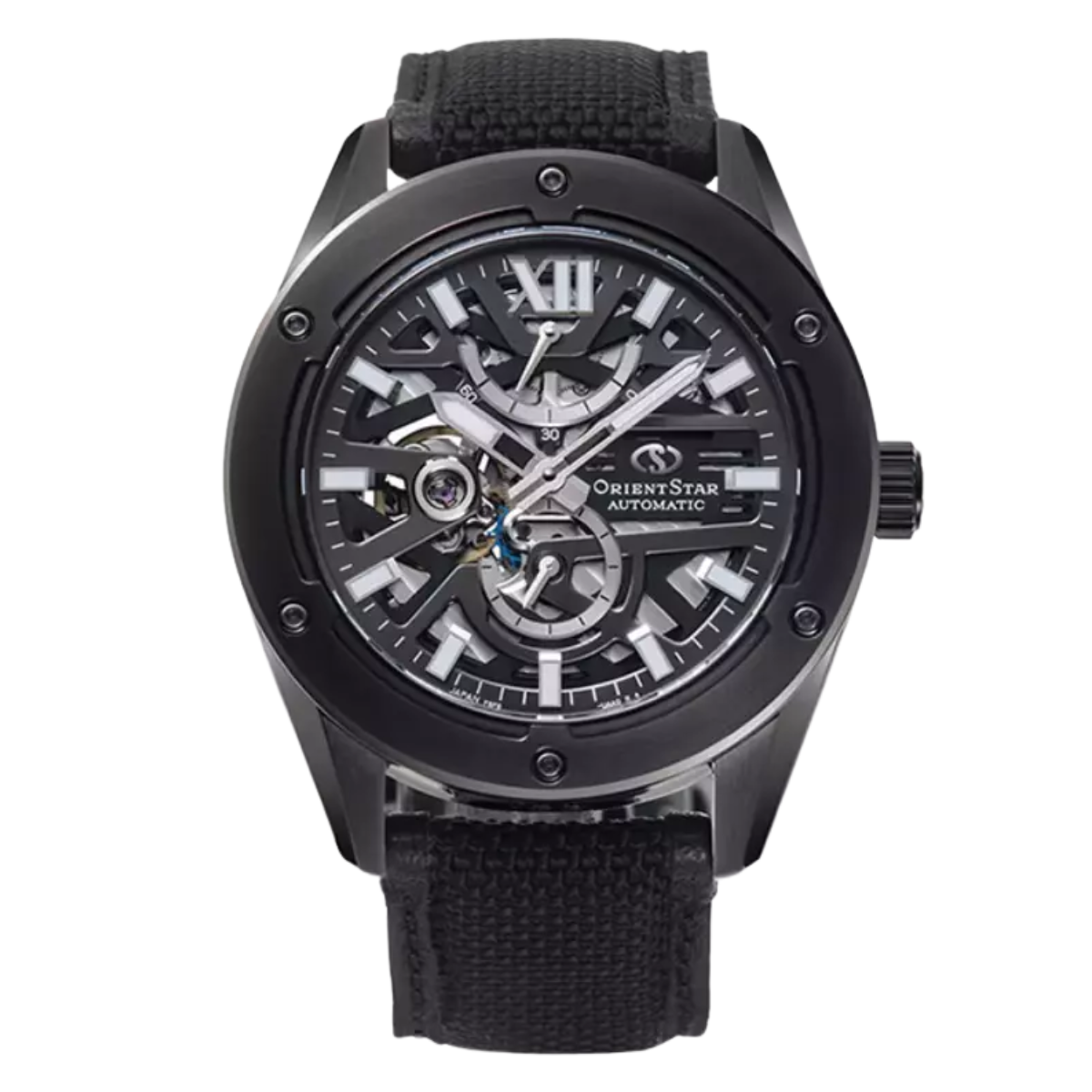 Orient Star Skeleton Automatic Black Dial Nylon RK-BZ0002B