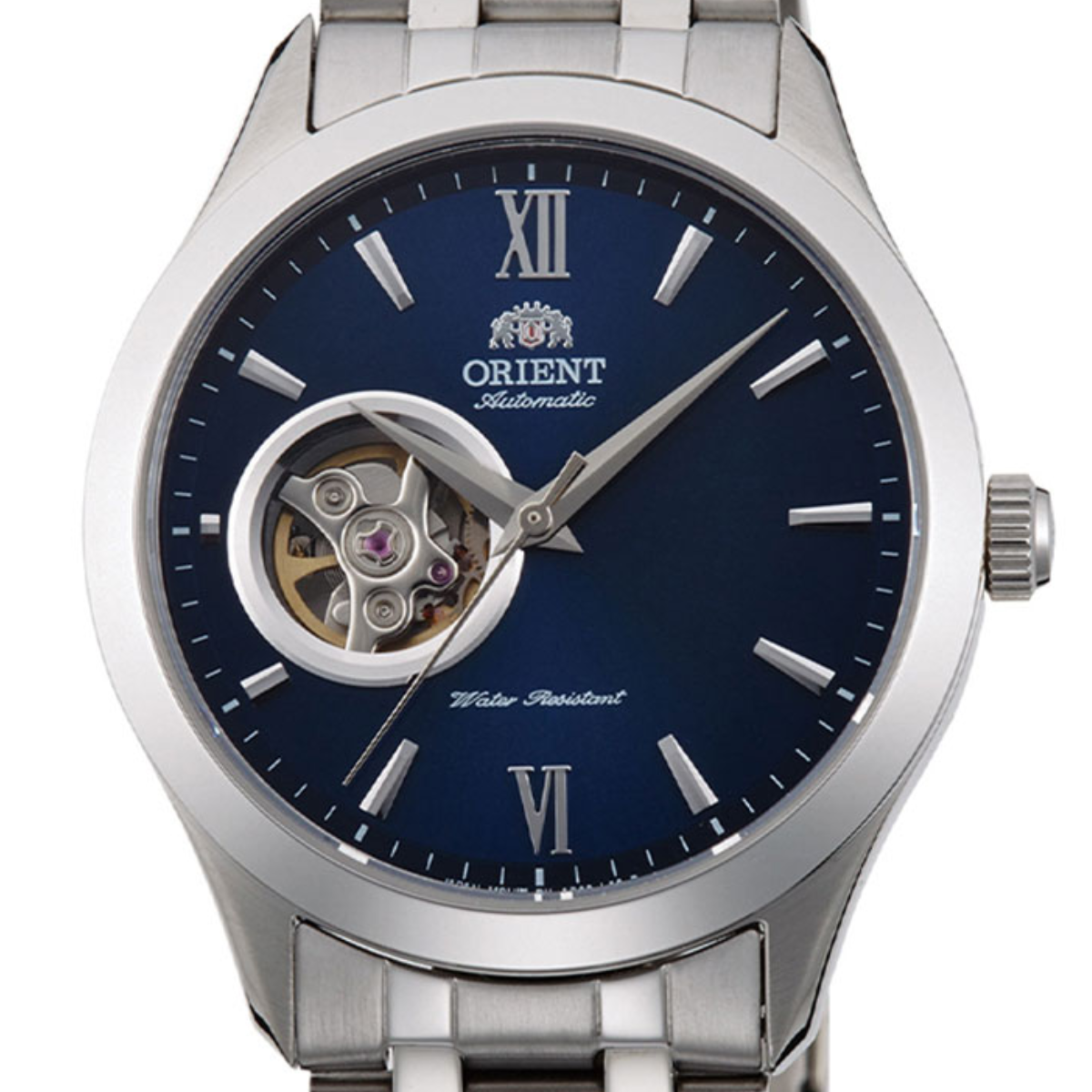 Orient Classic Contemporary TAG03001D Automatic Semi Skeleton Blue Dial Mens Watch