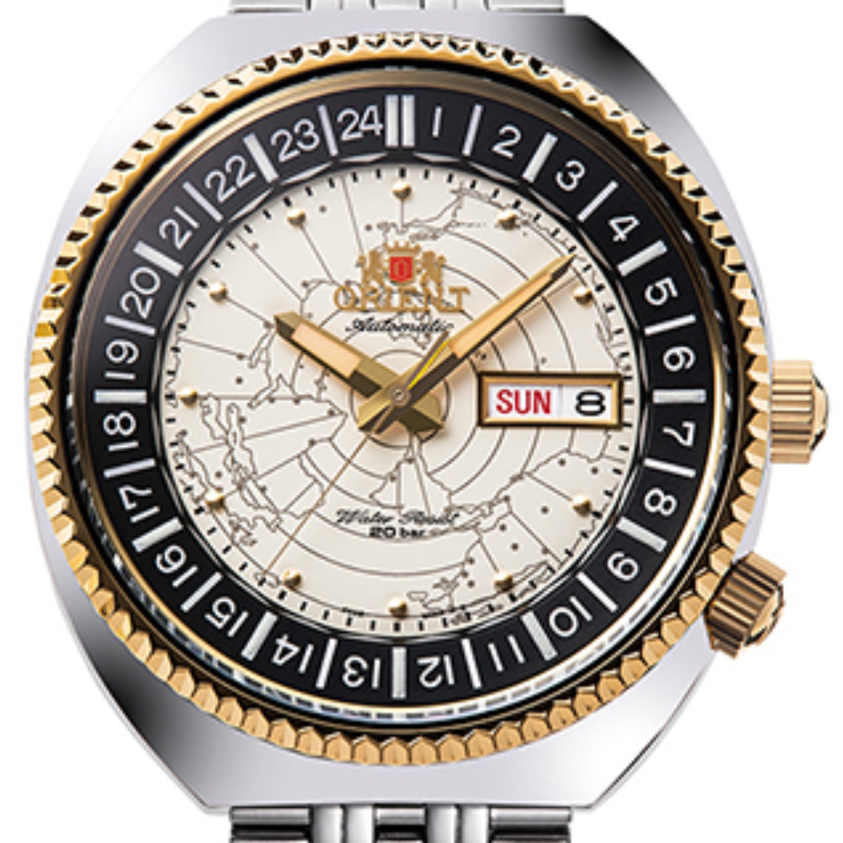 Orient Revival RA-AA0E01S RA-AA0E01S19B World Map Automatic Watch