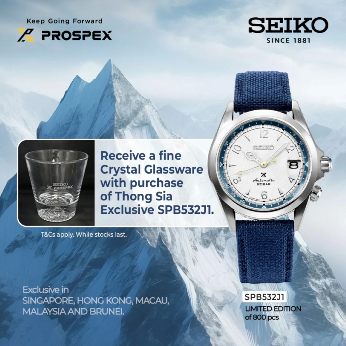 Seiko SPB532J SPB532J1 Prospex Alpinist Limited Edition Automatic Watch