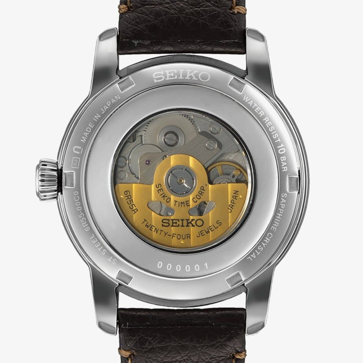 Seiko Presage Craftsmanship Series SPB407J1 SPB407 Urushi Lacquer Dial Leather Watch