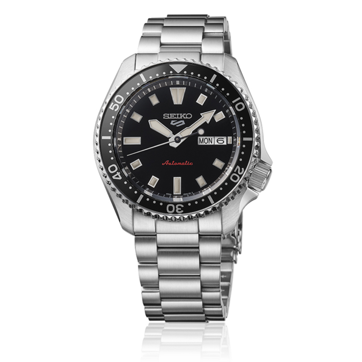 Seiko 5 Sports Automatic Black Dial Steel SRPL85K1