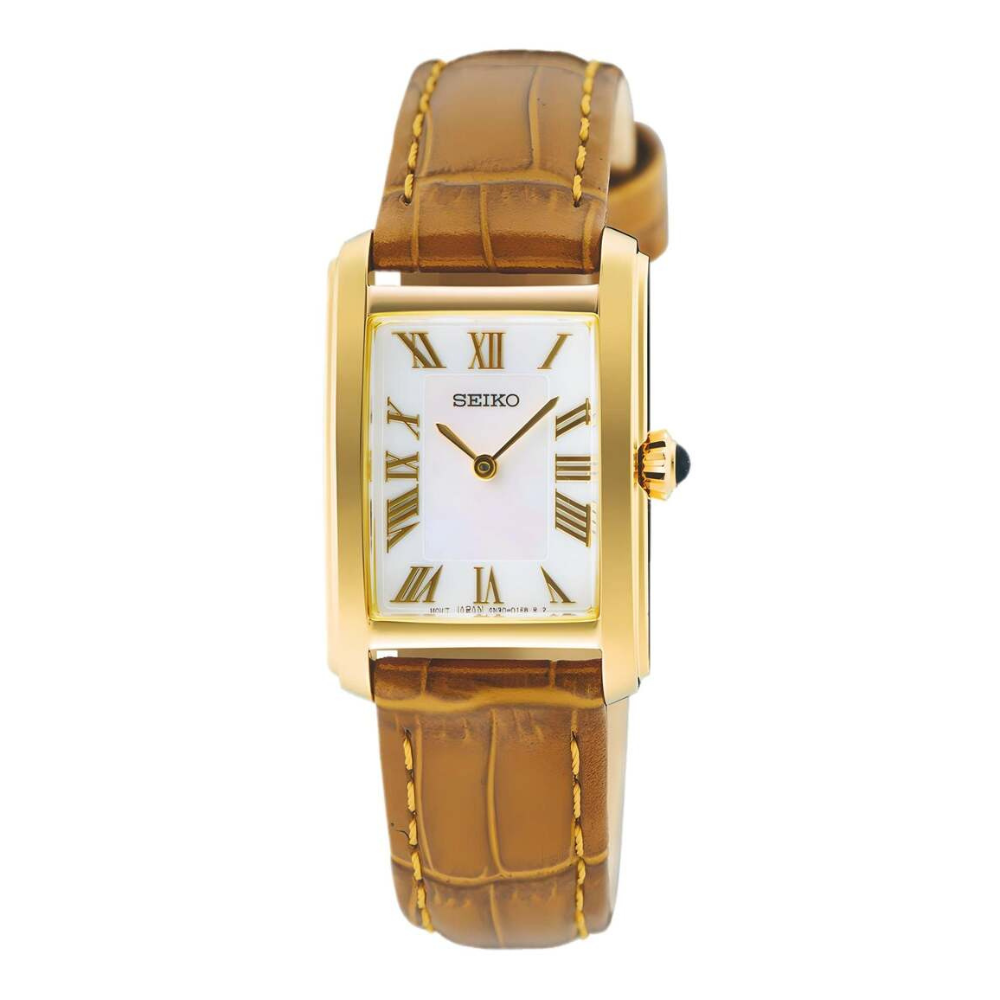 Seiko SWR100P1: Conceptual Quartz Women's Dress Watch with Mother-of-Pearl