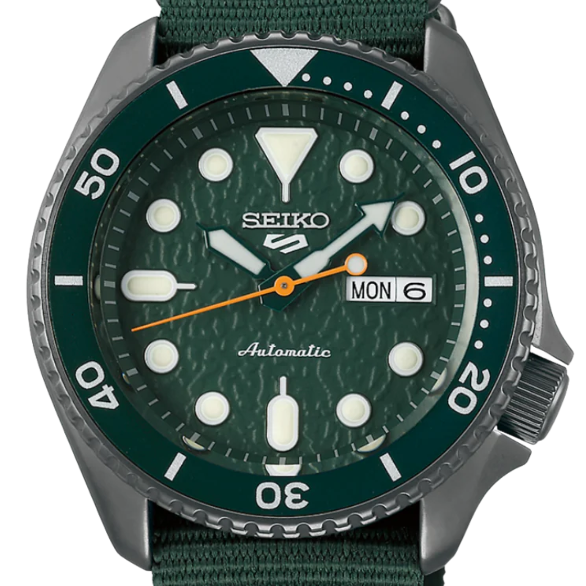 Seiko Green Nylon SRPD77 SRPD77K1 Automatic Sports Watch