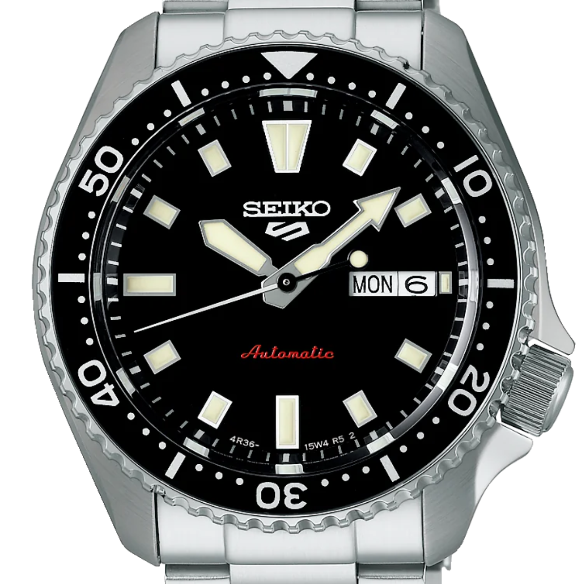 Seiko 5 Sports Automatic Black Dial Steel SRPL85K1