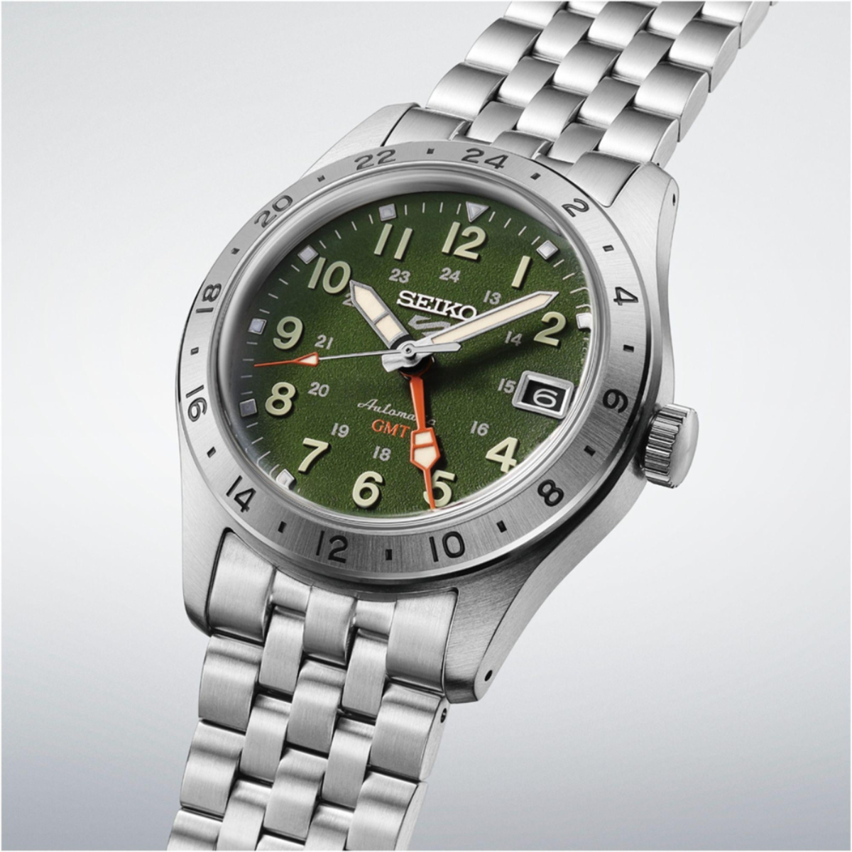 Seiko 5 Sports Field GMT Khaki Drill Watch HDB001K1