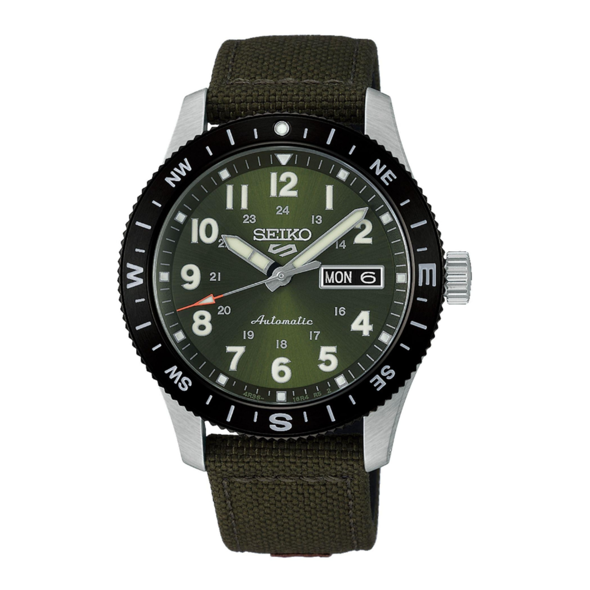 Seiko 5 Sports Green Nylon Strap Automatic Men's Watch HDB008K1
