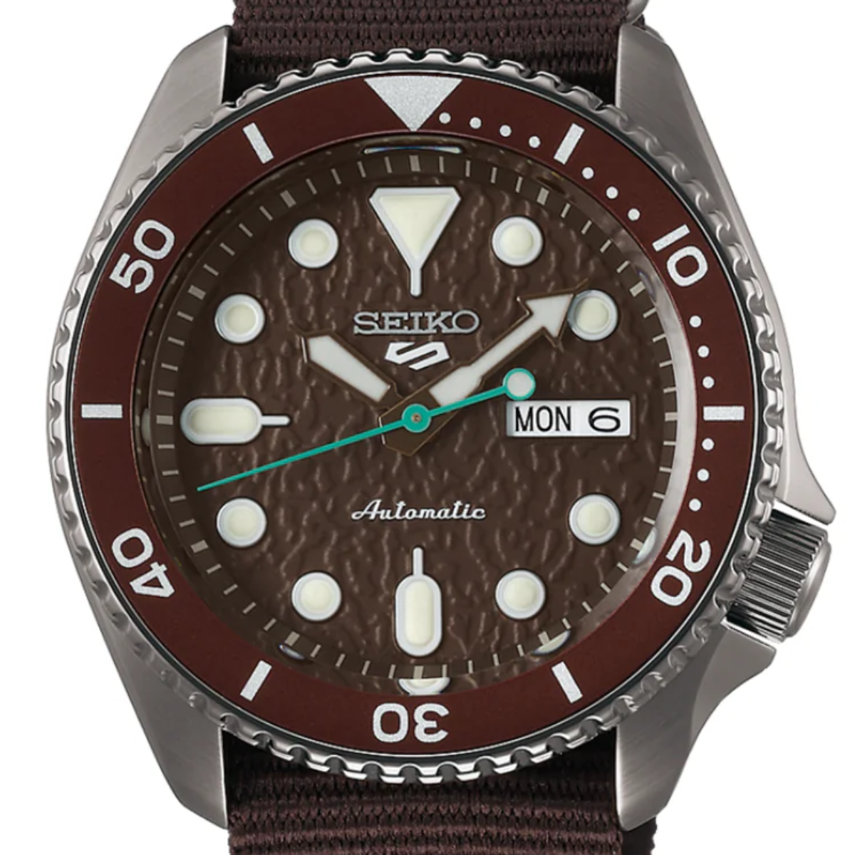 Seiko Nylon Brown Sports Watch SRPD85 SRPD85K SRPD85K1