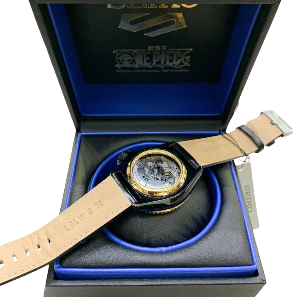 Seiko 5 Sports One-Piece SANJI SRPF64K1 SRPF64 SRPF64K Limited Edition Black Dial Watch