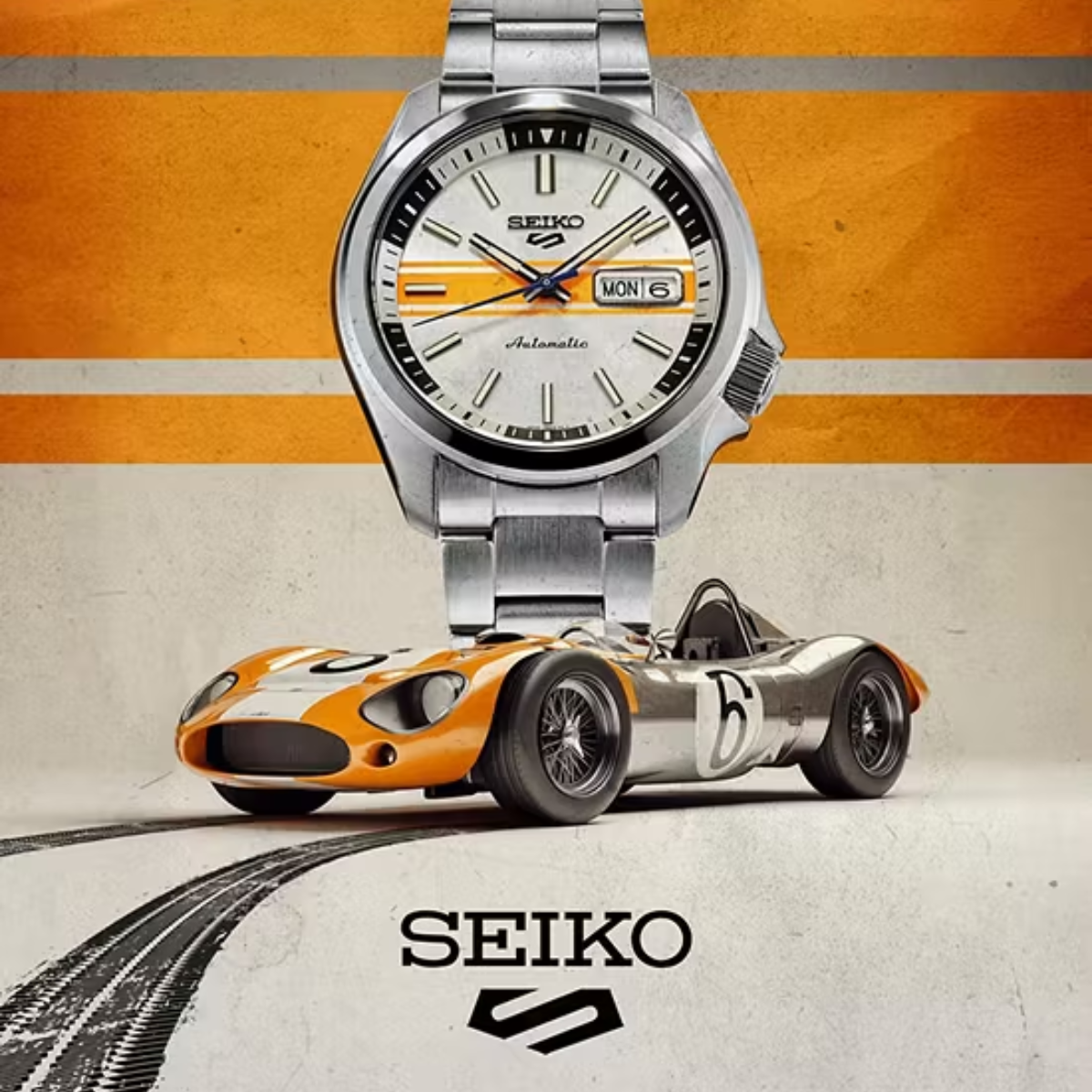 Seiko 5 Sports "Retro GT" SRPL49K1 SRPL49 SRPL49K Car Special Edition Automatic Mens Watch