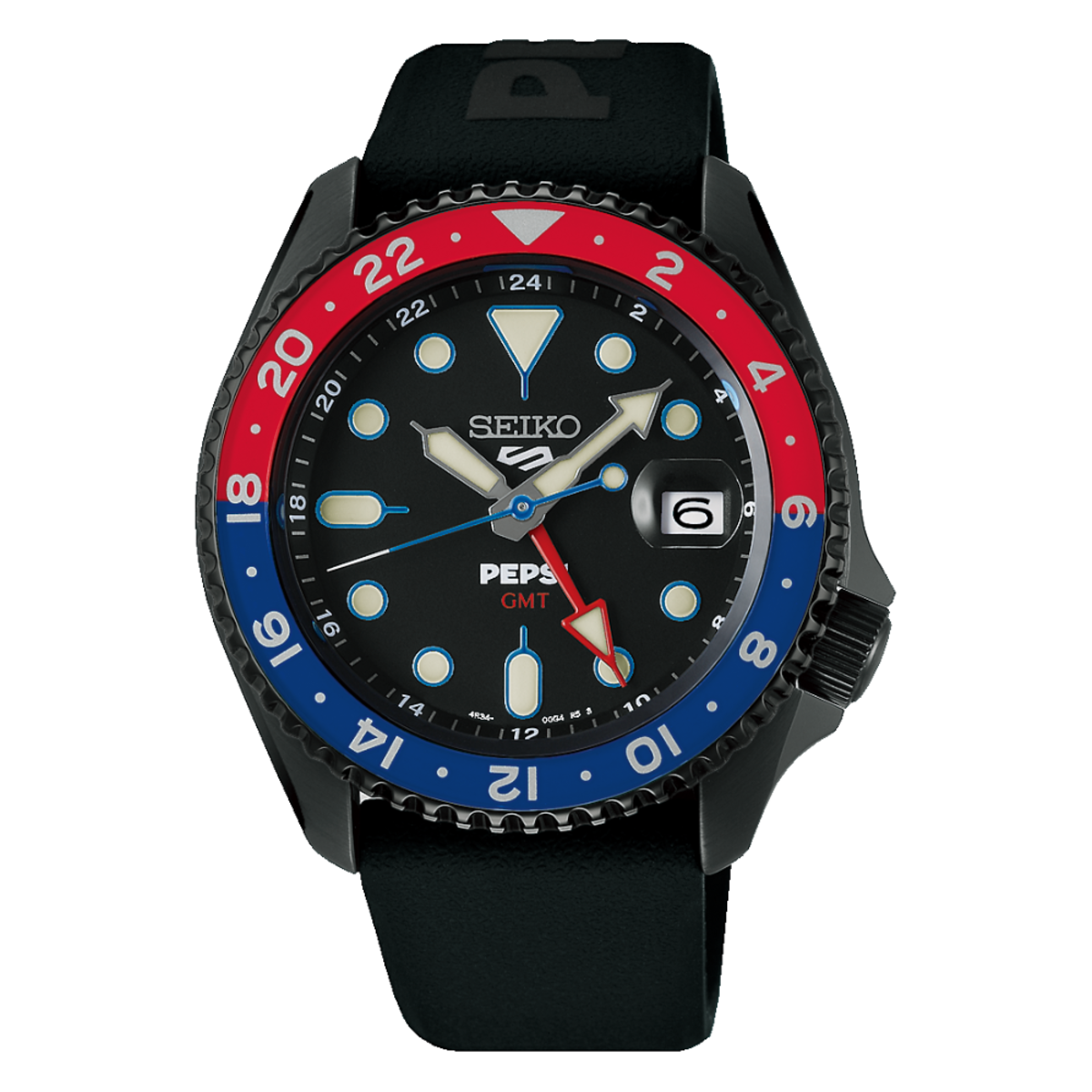 Seiko 5 Sports x Pepsi Limited Edition SSK047 SSK047K1 GMT Automatic Watch