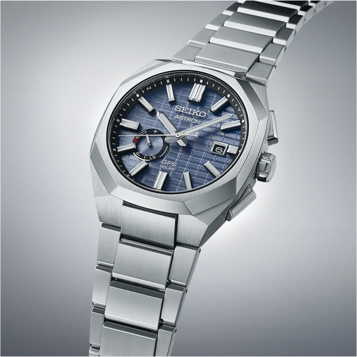 Seiko Astron GPS Solar "New Future" Hexagon Titanium Watch SSJ013J1