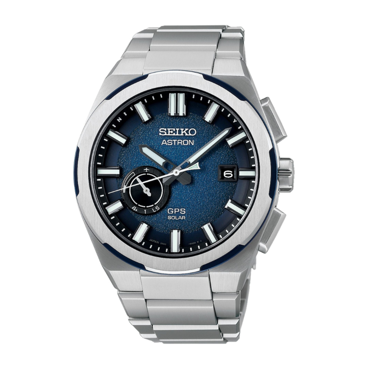 Seiko Astron GPS Solar Nexter Series "Earth Blue" Titanium Watch SSJ023J1