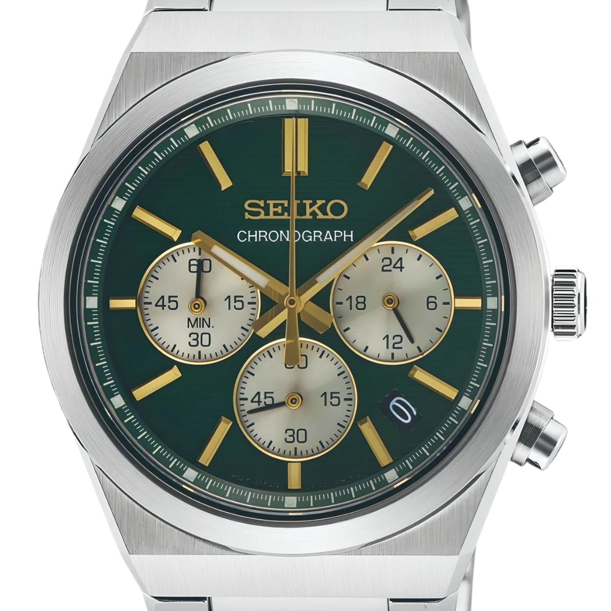 Seiko Conceptual Quartz Chronograph Green Steel SSB461P1