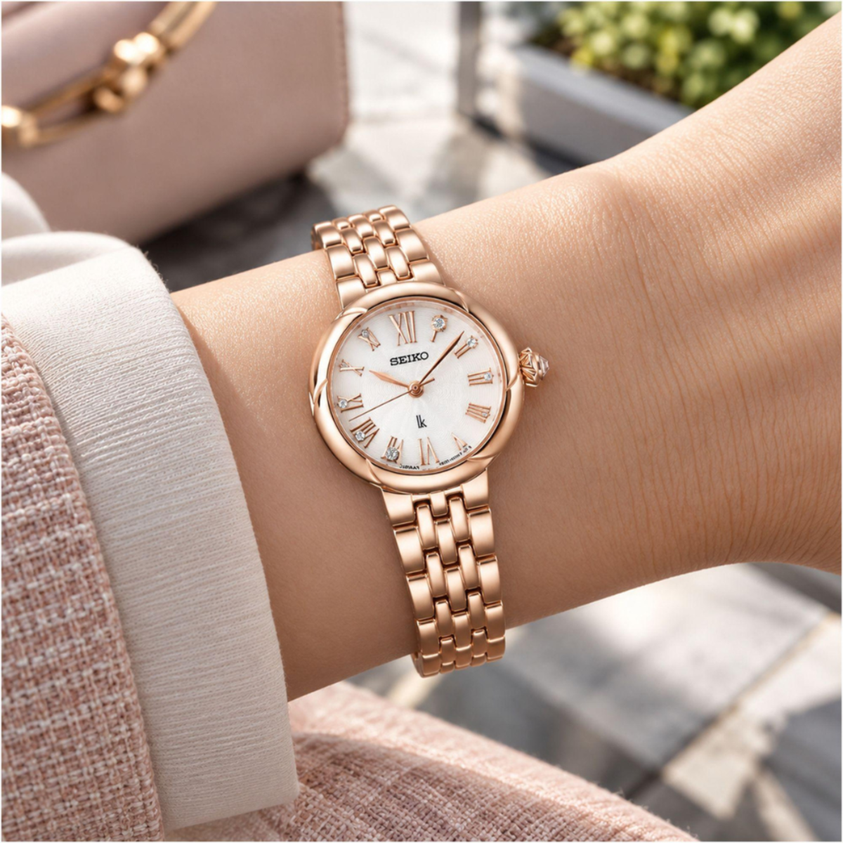 Seiko Lukia Grow Peony Blossoms Women's Quartz Watch SSWA008J