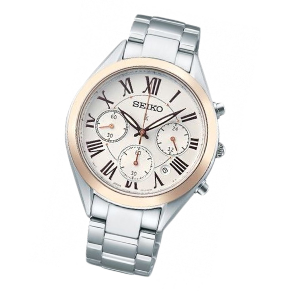 Seiko Lukia Womens SRWZ10P1 SRWZ10 SRWZ10P Quartz Chronograph Watch