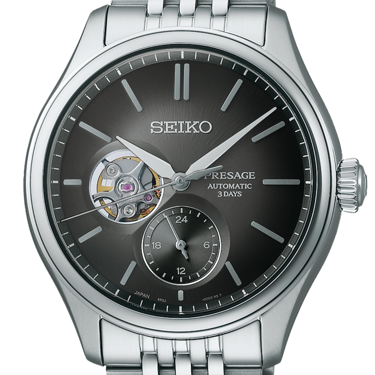 Seiko Presage Classic SUMI-IRO SPB471J1 SPB471 Semi Skeleton Dress Mens Watch