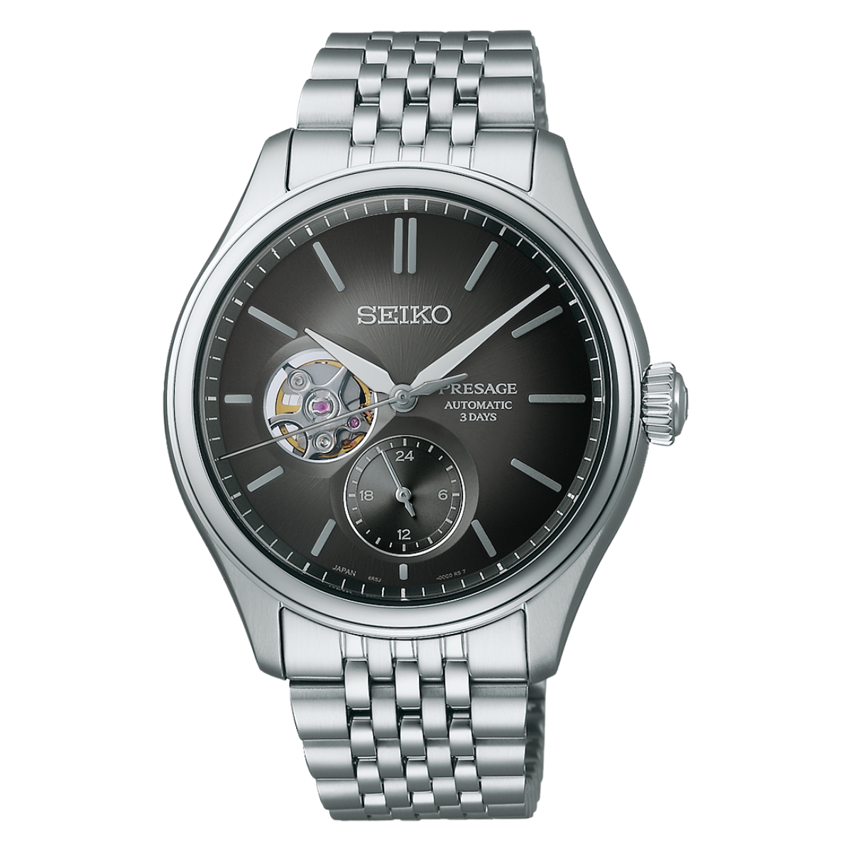 Seiko Presage Classic SUMI-IRO SPB471J1 SPB471 Semi Skeleton Dress Mens Watch