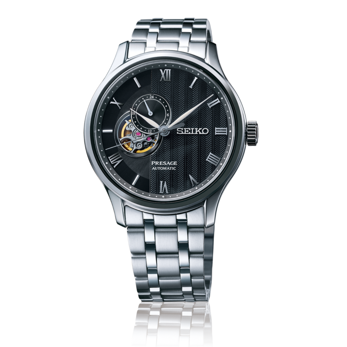 Seiko Presage Japanese Garden Automatic Black Dial SSA377J1