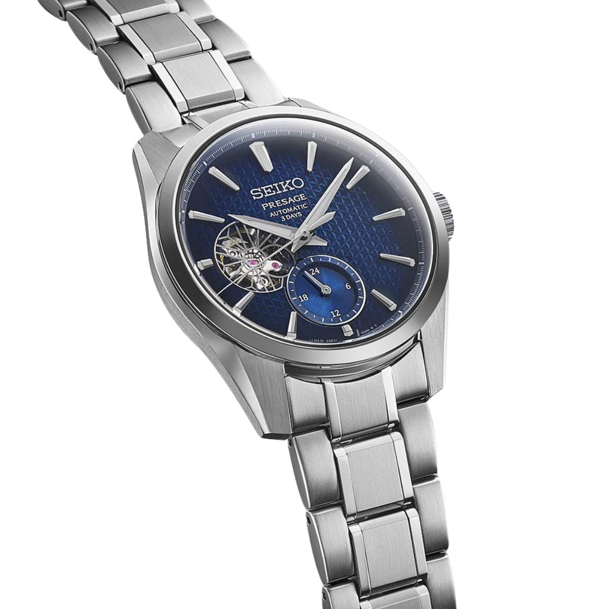 Seiko Presage Automatic SPB417J1 SPB417 Sharp Edged Blue Dial Mens Watch