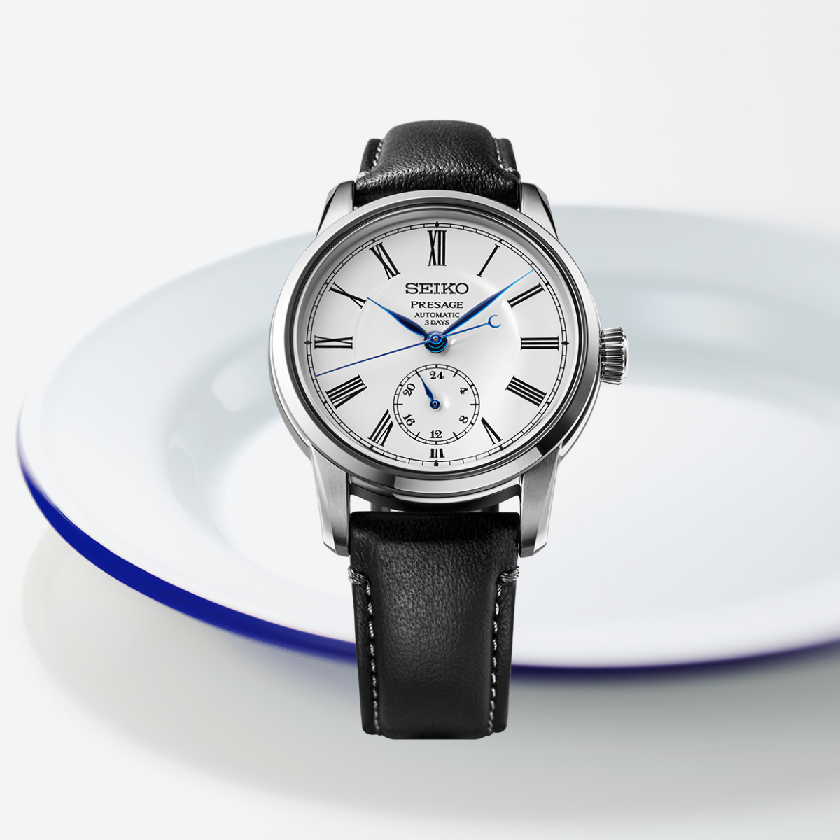 Seiko Presage Craftsmanship SPB495J1 SPB495 White Enamel Series Mens Casual Watch