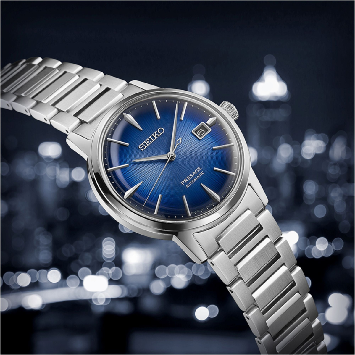 Seiko Presage Cocktail Time SRPJ13J1 "The Aviation" Blue Gradient Watch